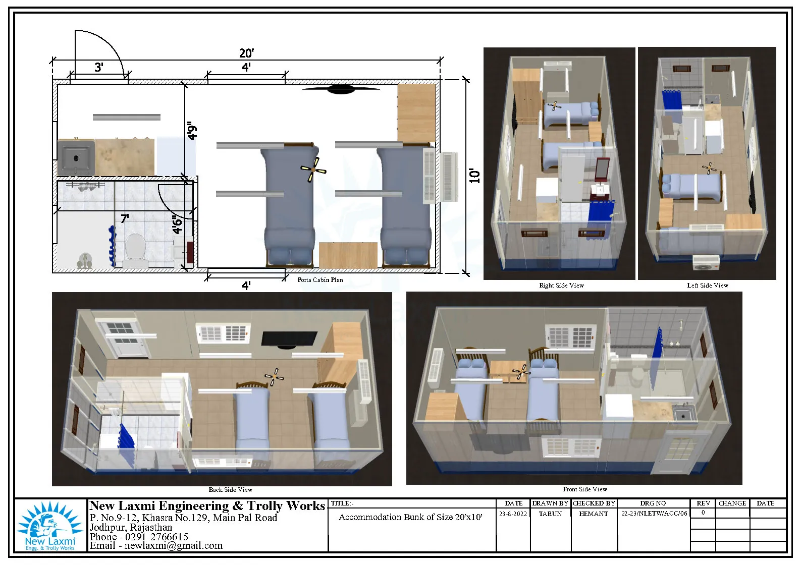 Office Cabin Layout